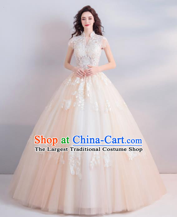 Handmade Top Grade Princess Wedding Dress Fancy Embroidered Wedding Gown for Women