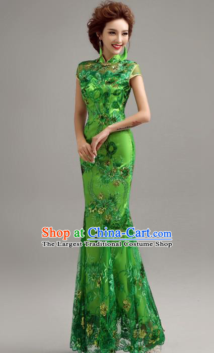 Top Grade Purple Veil Evening Dress Compere Costume Handmade Catwalks Angel Full Dress for Women