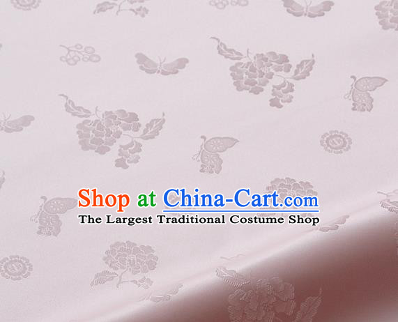 Asian Korean Traditional Dark Purple Tough Silk Fabric Hanbok Silk Material