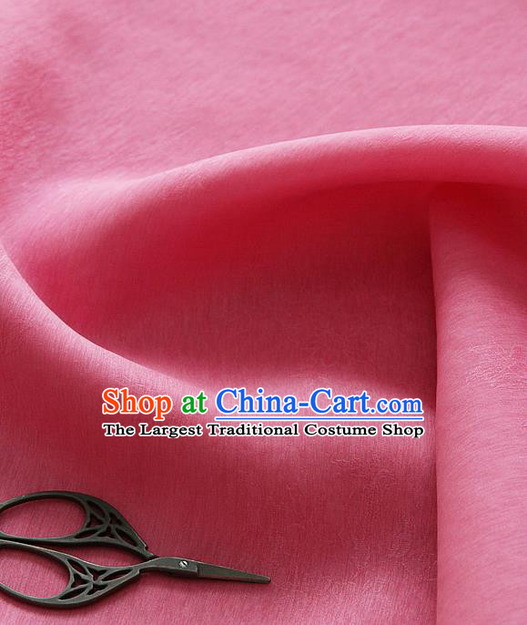 Asian Korean Traditional Pink Tajung Fabric Classical Pattern Thin Tough Silk Fabric Hanbok Silk Material