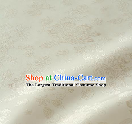 Asian Traditional Palace Drapery Korean Hanbok Royal Pattern Design Brocade Satin Fabric Chinese Tang Suit Silk Fabric Material