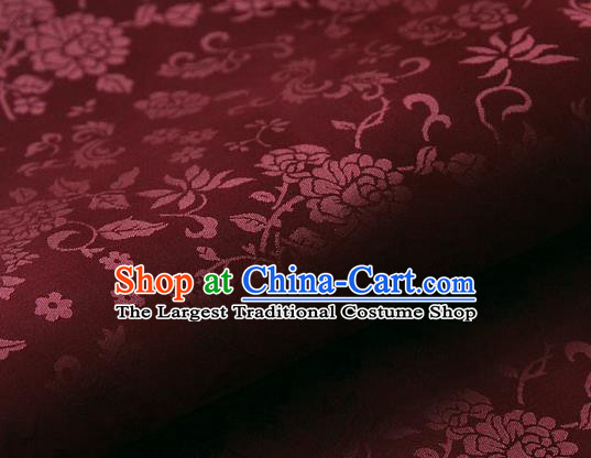 Asian Chinese Traditional Palace Drapery Chinese Royal Pattern Design Brocade Satin Fabric Tang Suit Silk Fabric Materia