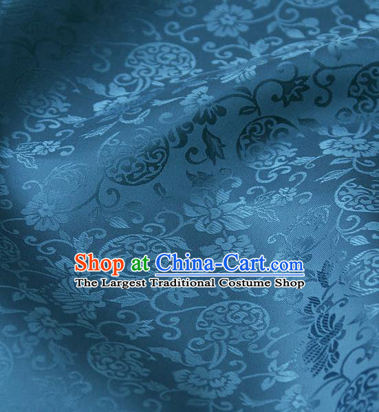 Asian Traditional Palace Drapery Korean Hanbok Royal Pattern Design Brocade Satin Fabric Chinese Tang Suit Silk Fabric Material