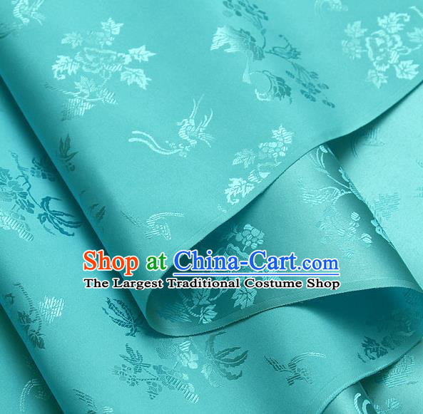 Asian Traditional Palace Drapery Korean Hanbok Royal Pattern Design Brocade Satin Fabric Chinese Tang Suit Silk Fabric Material