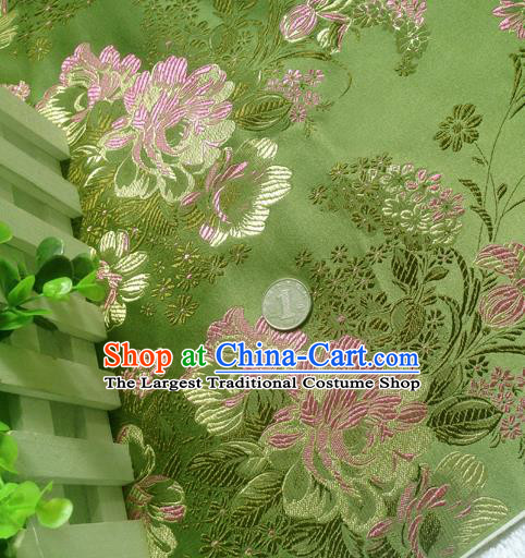 Chinese Traditional Flower Silk Fabric Brocade Embroidered Fabric Dress Material