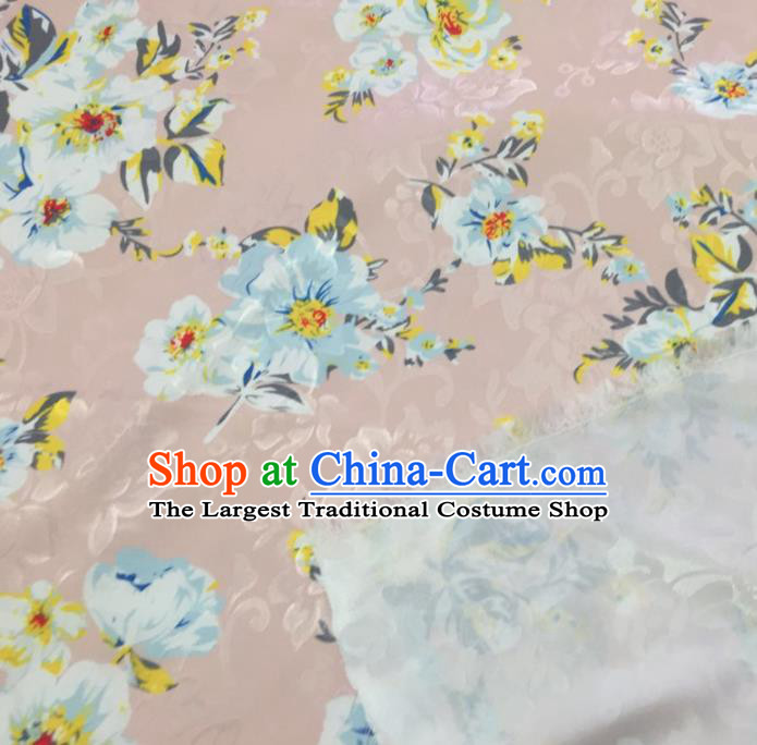 Chinese Traditional Flower Silk Fabric Brocade Embroidered Fabric Dress Material