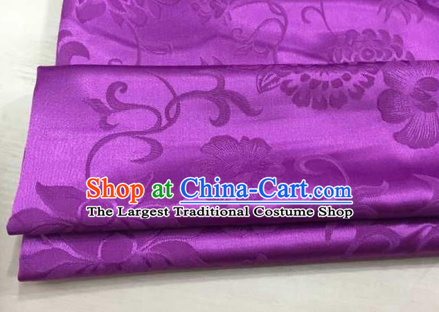 Chinese Traditional Flower Silk Fabric Brocade Embroidered Fabric Dress Material