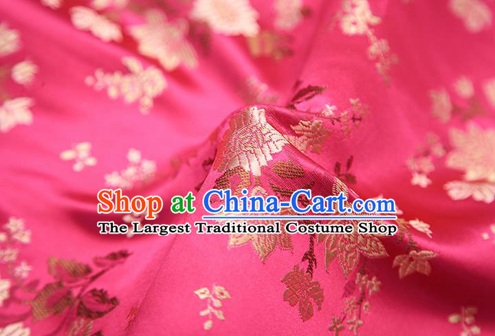 Chinese Traditional Flower Silk Fabric Brocade Embroidered Fabric Dress Material