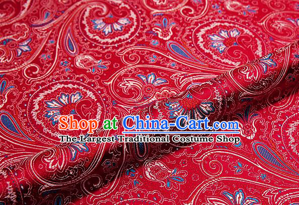 Chinese Traditional Flower Silk Fabric Brocade Embroidered Fabric Dress Material