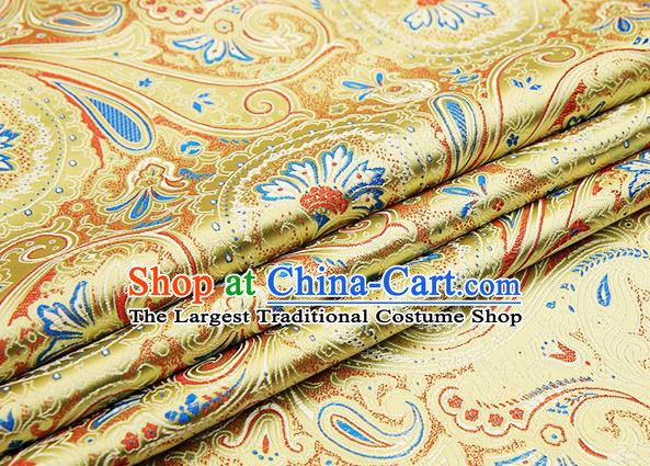 Chinese Traditional Flower Silk Fabric Brocade Embroidered Fabric Dress Material