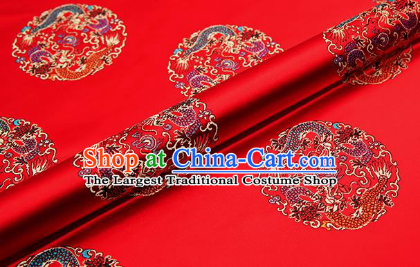 Chinese Traditional Flower Silk Fabric Brocade Embroidered Fabric Dress Material