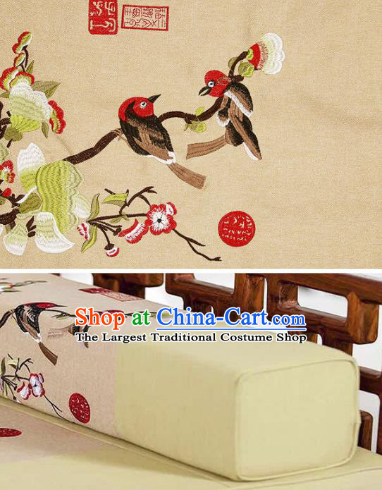 Chinese Traditional Flower Silk Fabric Brocade Embroidered Fabric Dress Material