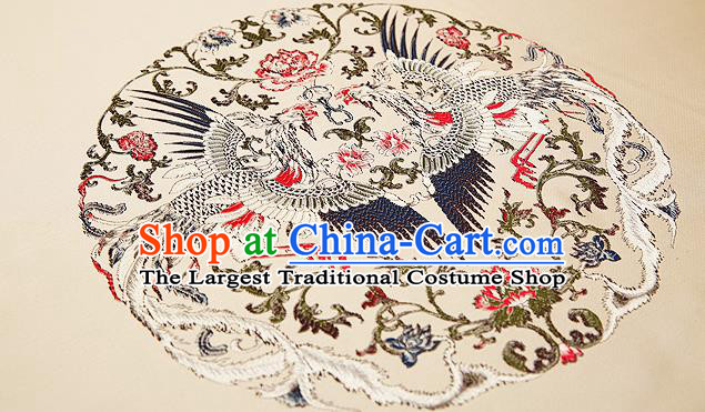 Chinese Traditional Flower Silk Fabric Brocade Embroidered Fabric Dress Material