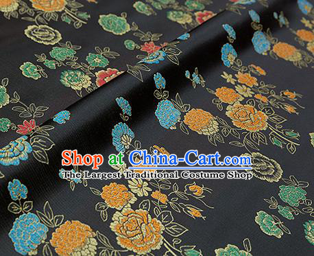 Chinese Traditional Flower Silk Fabric Brocade Embroidered Fabric Dress Material