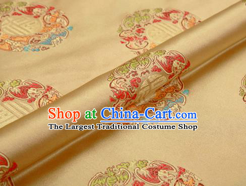 Chinese Traditional Flower Silk Fabric Brocade Embroidered Fabric Dress Material