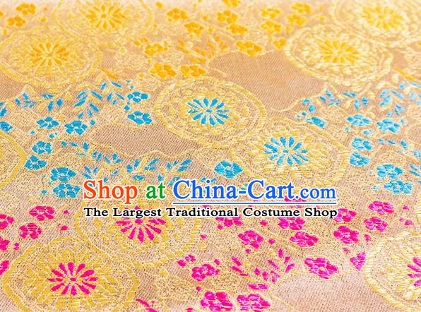 Chinese Traditional Flower Silk Fabric Brocade Embroidered Fabric Dress Material