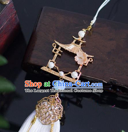 Top Grade Handmade Jewelry Accessories Ancient Hanfu Hairpins Jade Pendant Headwear for Women