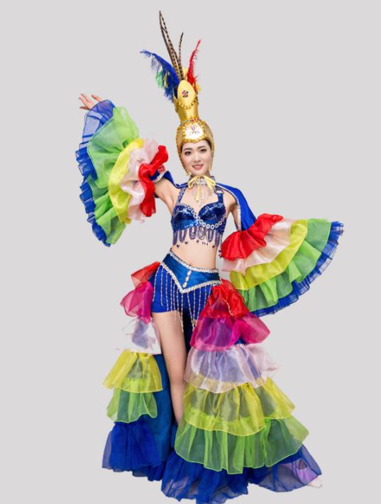 Top Grade Halloween Costumes Stage Performance Cosplay Full Dress for Women