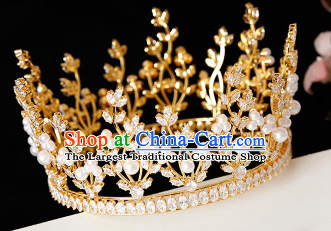 Top Grade Hair Jewelry Accessories Royal Crown Headwear Headdress for Women