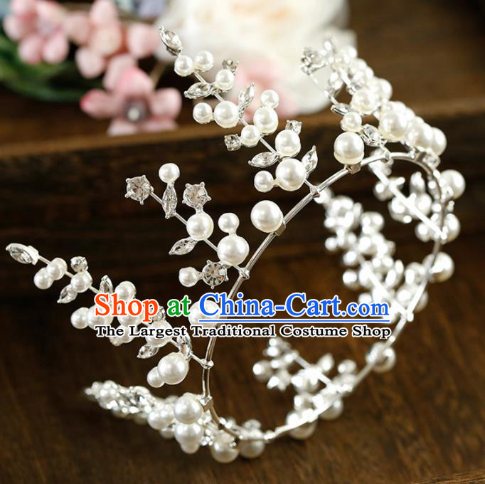 Top Grade Hair Jewelry Accessories Royal Crown Headwear Headdress for Women