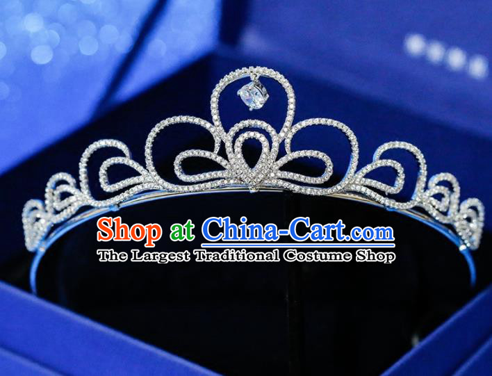 Top Grade Handmade Royal Crown Baroque Princess Zircon Hair Accessories for Women