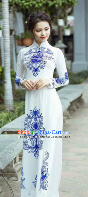 Vietnam Aodai Cheongsam Dress Women
