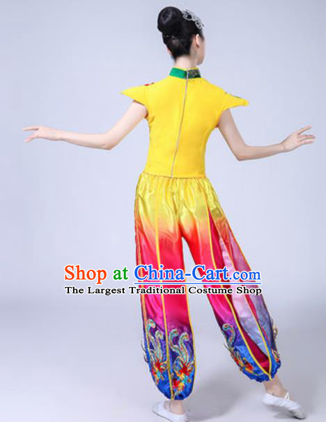 Traditional Chinese Classical Dance Costumes Folk Dance Drum Dance Dress for Women