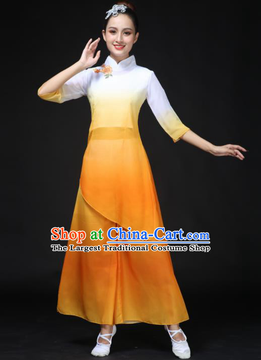 Traditional Chinese Classical Dance Costumes Fan Dance Umbrella Dance Clothing for Women