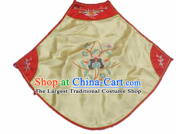 Chinese Traditional Underwear Ancient Costume Embroidered Yellow Bellyband for Women