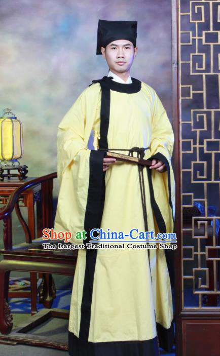Traditional Chinese Song Dynasty Scholar Hanfu Clothing Ancient Costumes for Men