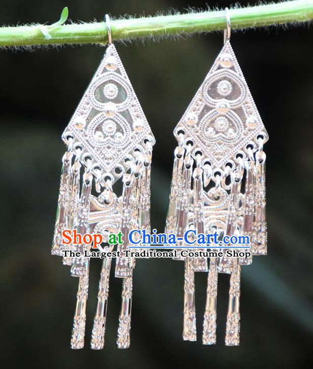 Chinese Traditional Ethnic Earrings Yunnan National Minority Ear Accessories for Women