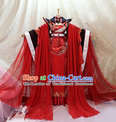 Traditional China Ancient Cosplay Princess Clothing Tang Dynasty Palace Wedding Costumes for Women