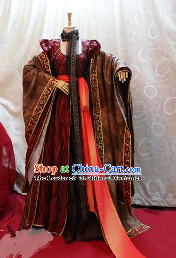 China Ancient Cosplay Queen Clothing Traditional Tang Dynasty Palace Lady Dress for Women
