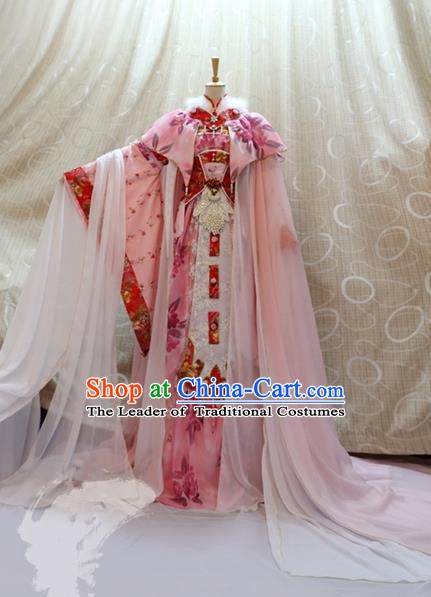 Traditional China Ancient Cosplay Tang Dynasty Palace Princess Costumes for Women