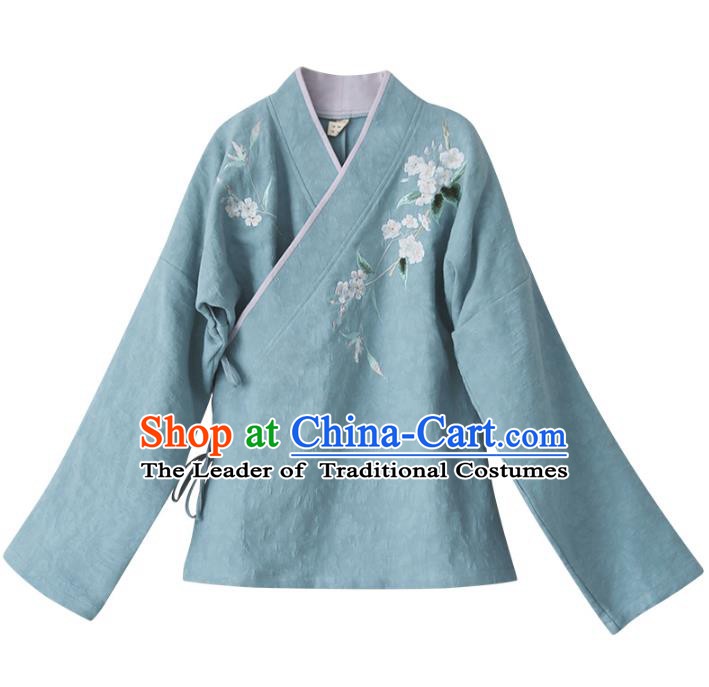 Traditional Ancient Chinese Young Women Cheongsam Dress Tangsuit Stand Collar Blouse Dress Tang Suit Clothing