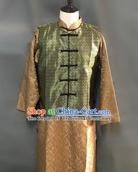 Traditional Chinese Stage Performance Costume Ancient Qing Dynasty Royal Highness Clothing for Men