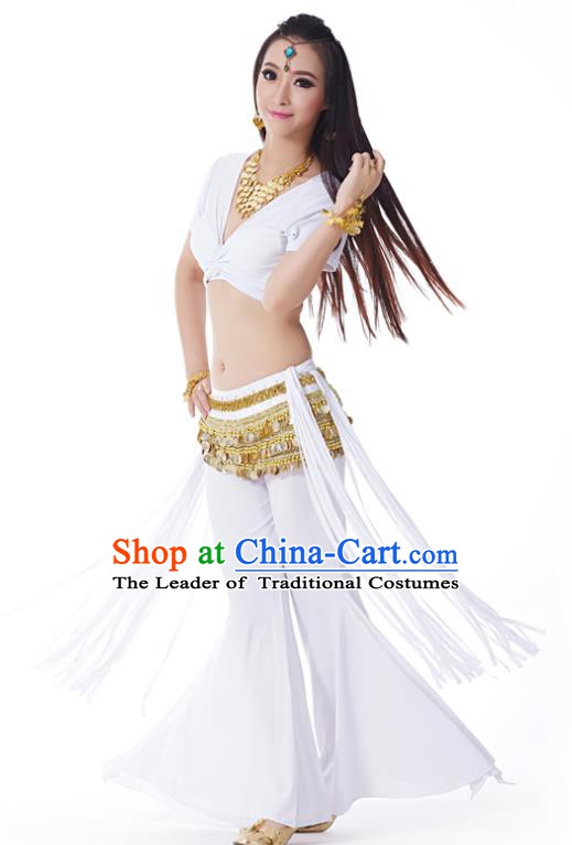 Indian Belly Dance Costume India Raks Sharki White Uniform Oriental Dance Clothing for Women