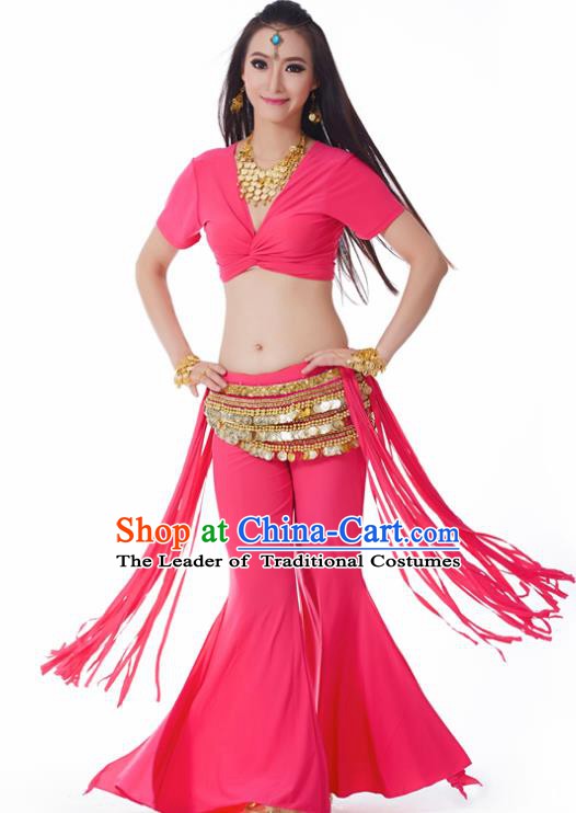 Indian Belly Dance Costume India Raks Sharki Rosy Uniform Oriental Dance Clothing for Women