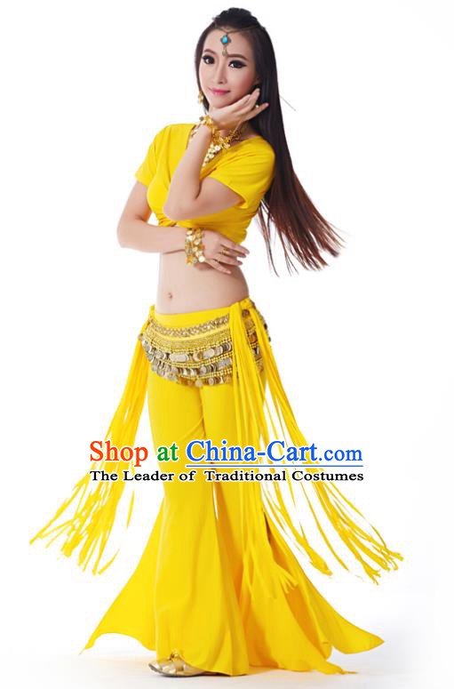 Indian Belly Dance Costume India Raks Sharki Yellow Uniform Oriental Dance Clothing for Women