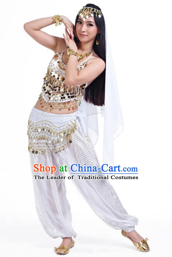 Traditional Asian Indian Belly Dance Costume Stage Performance India National Dance Dress Accessories Belts for Women