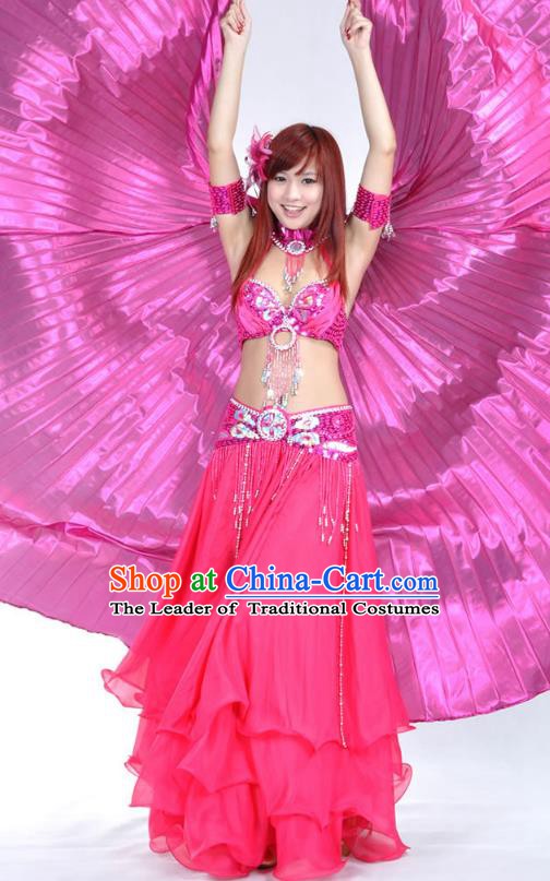Oriental Belly Dance Costume For Girls Includes Bra, Belt, And