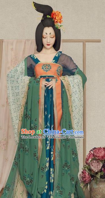 Chinese Traditional Tang Dynasty Imperial Concubine Costumes, China Ancient Palace Lady Dance Dress for Women