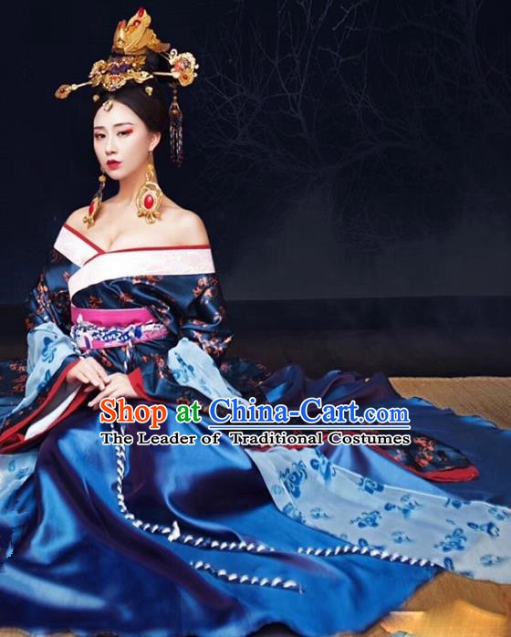 Traditional Ancient Chinese Costume Chinese Style Wedding Dress Ancient Tang Dynasty hanfu princess Clothing