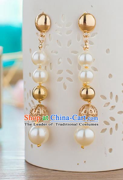 Handmade Classical Wedding Accessories Bride Beads Earrings for Women
