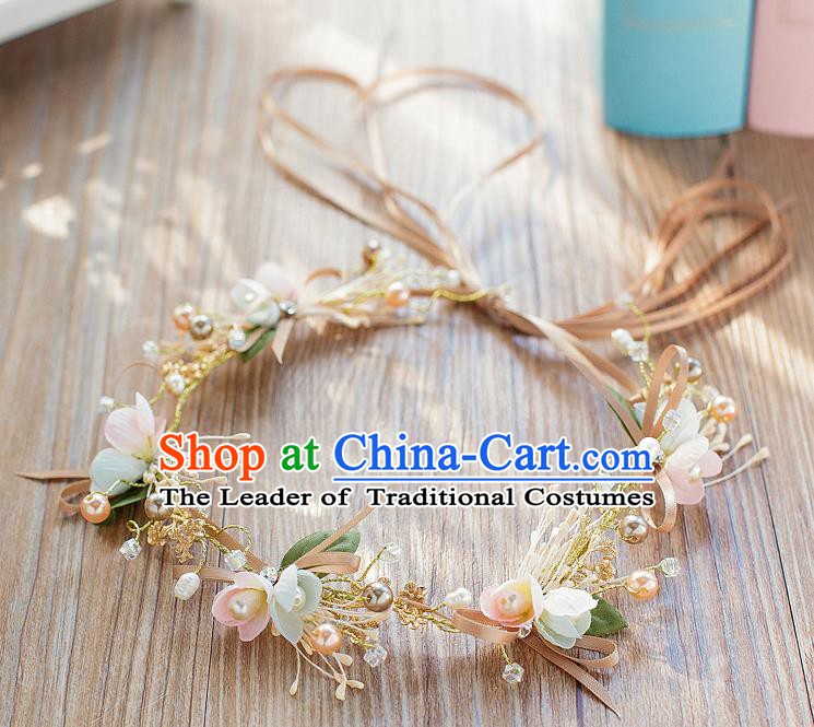 Handmade Classical Wedding Hair Accessories Bride Flowers Hair Clasp Headwear for Women