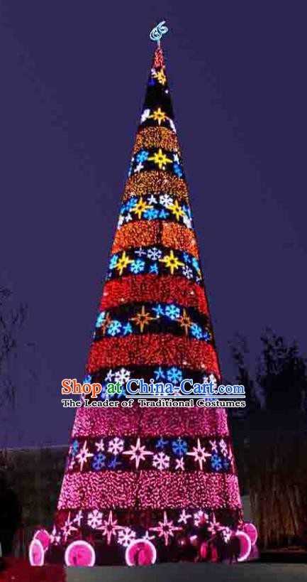 Handmade Christmas Tree Lamplight Decorations LED Lamp Lanterns Bulb Lights
