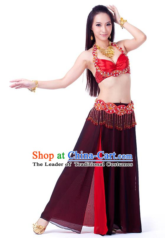 red and black indian dress