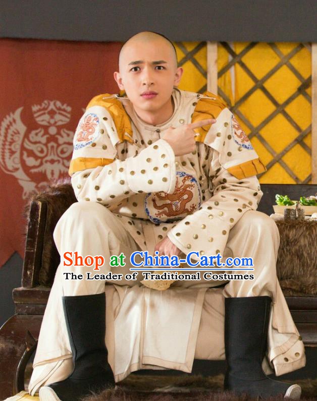 Chinese Qing Dynasty Prince Regent Dorgon Historical Costume China Ancient Clothing