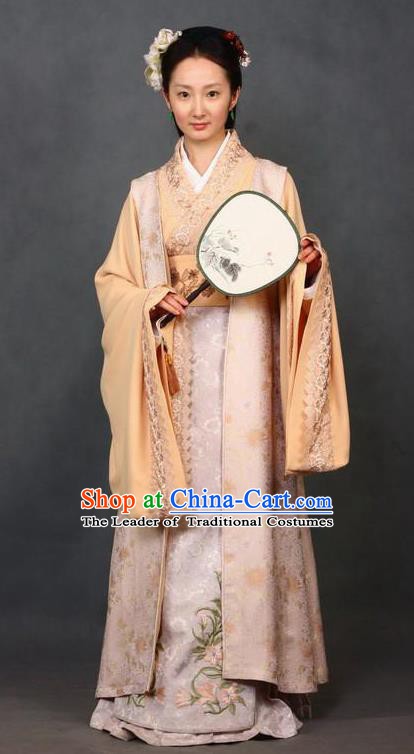 Chinese Ancient A Dream in Red Mansions Character Maidservants PingEr Costume for Women