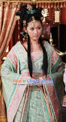 Ancient Chinese Ming Dynasty Imperial Consort Yu Historical Costume Embroidered Replica Costume for Women
